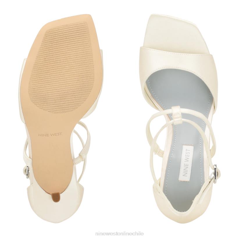 Nine West sandalias de tacón suspiros 2Z2T442 brillo plateado Nine West cartera negra