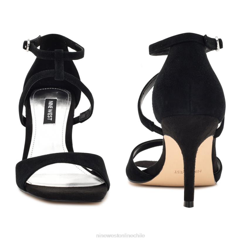 Nine West sandalias de tacón suspiros 2Z2T462 ante negro Nine West sandals