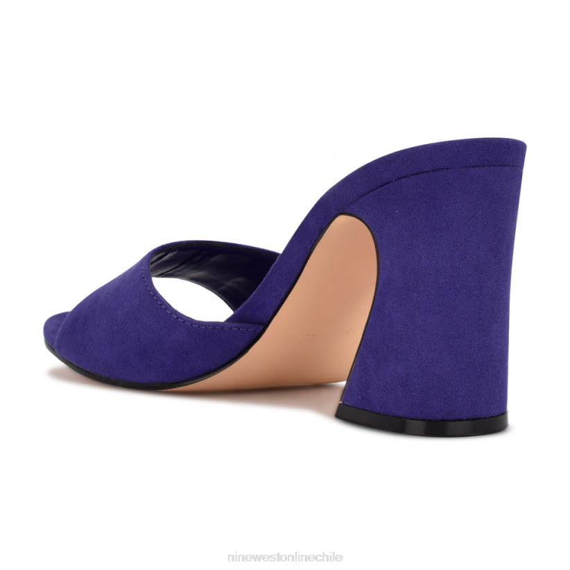 Nine West sandalias de tacón unah 2Z2T378 gamuza morada Nine West sandals