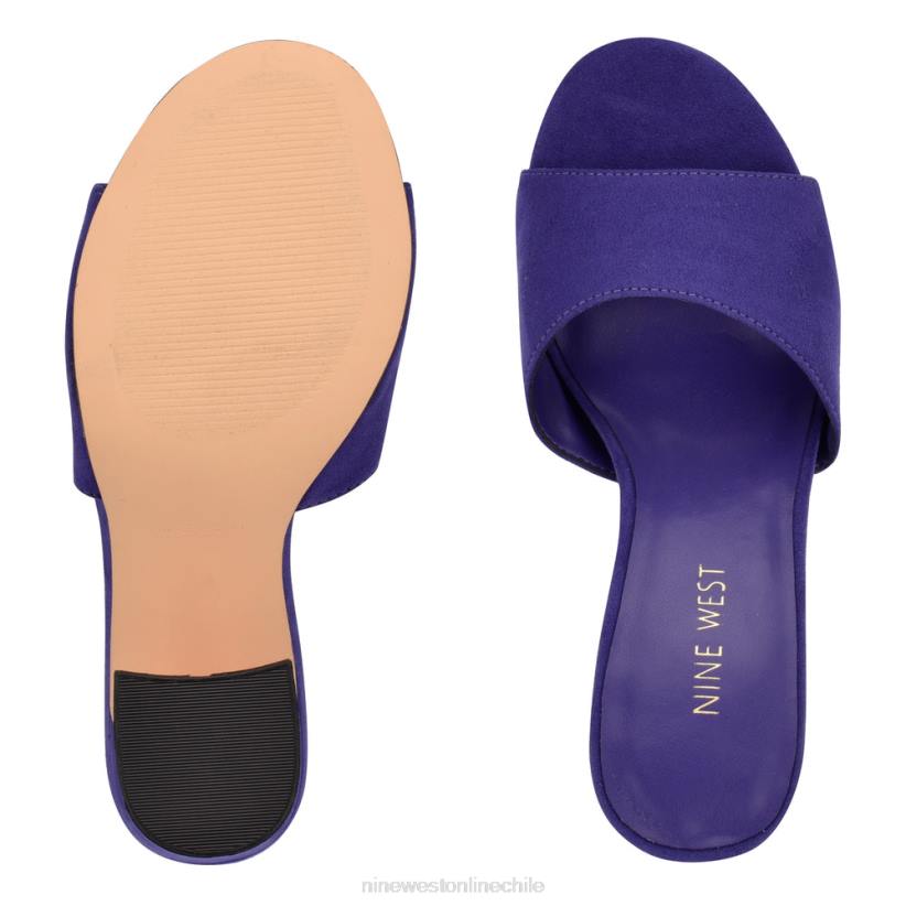 Nine West sandalias de tacón unah 2Z2T378 gamuza morada Nine West sandals