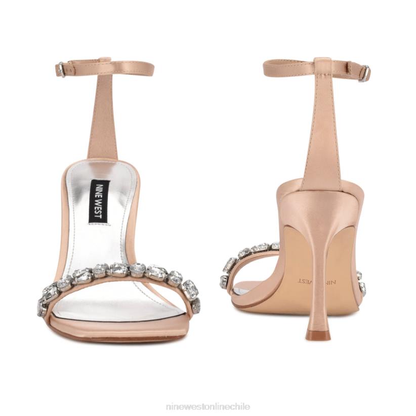 Nine West sandalias de vestir con tira en el tobillo yazmin 2Z2T1799 cristal satinado natural Nine West shoes