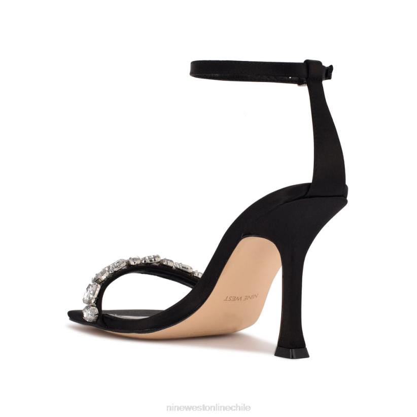Nine West sandalias de vestir con tira en el tobillo yazmin 2Z2T377 cristal satinado negro Nine West shoes
