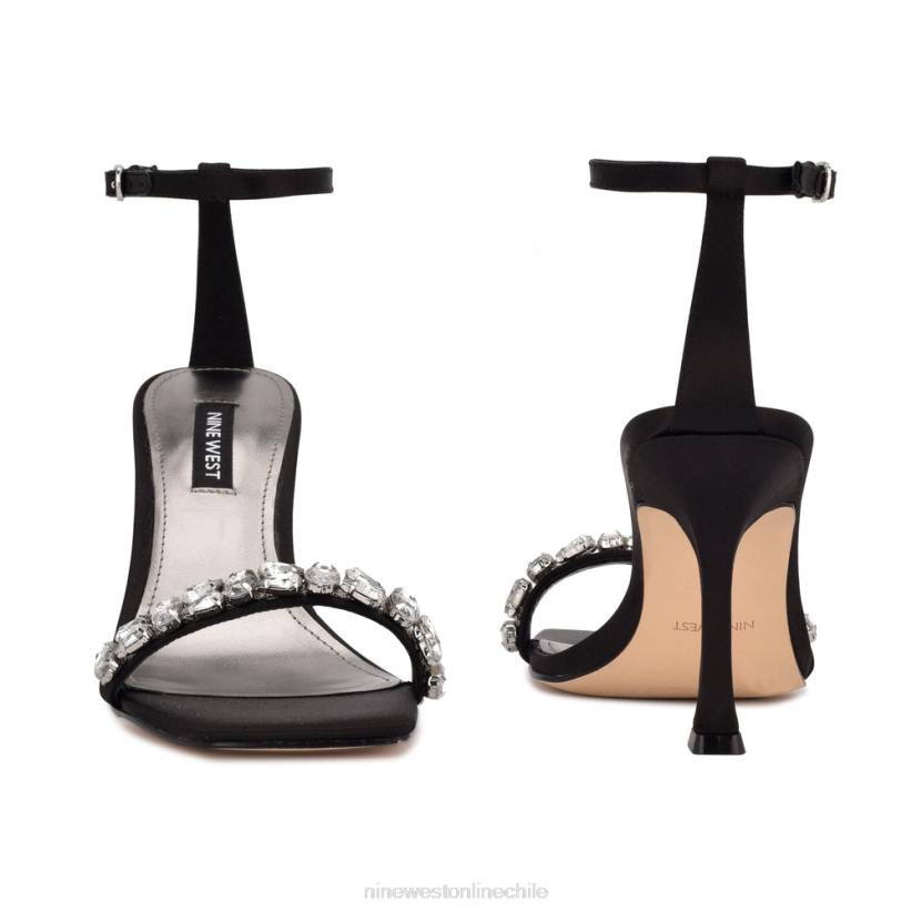 Nine West sandalias de vestir con tira en el tobillo yazmin 2Z2T377 cristal satinado negro Nine West shoes