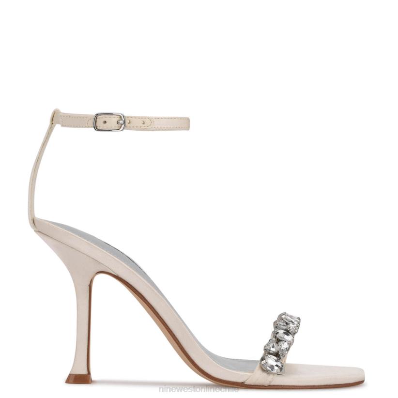 Nine West sandalias de vestir con tira en el tobillo yazmin 2Z2T474 satén blanco Nine West sandals