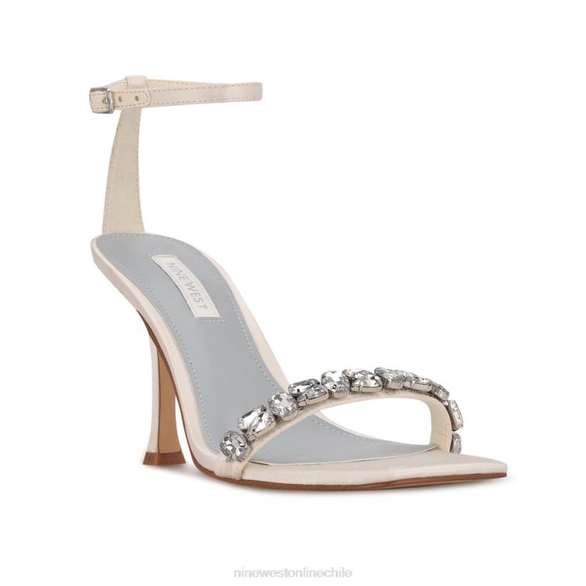 Nine West sandalias de vestir con tira en el tobillo yazmin 2Z2T474 satén blanco Nine West sandals