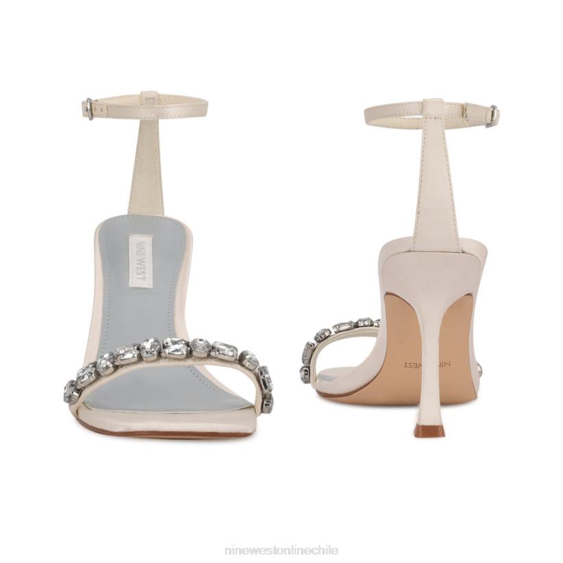 Nine West sandalias de vestir con tira en el tobillo yazmin 2Z2T474 satén blanco Nine West sandals