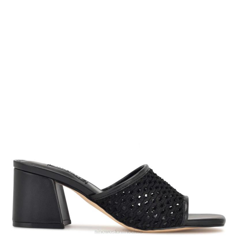 Nine West sandalias galant con tacón cuadrado 2Z2T347 negro Nine West shoes