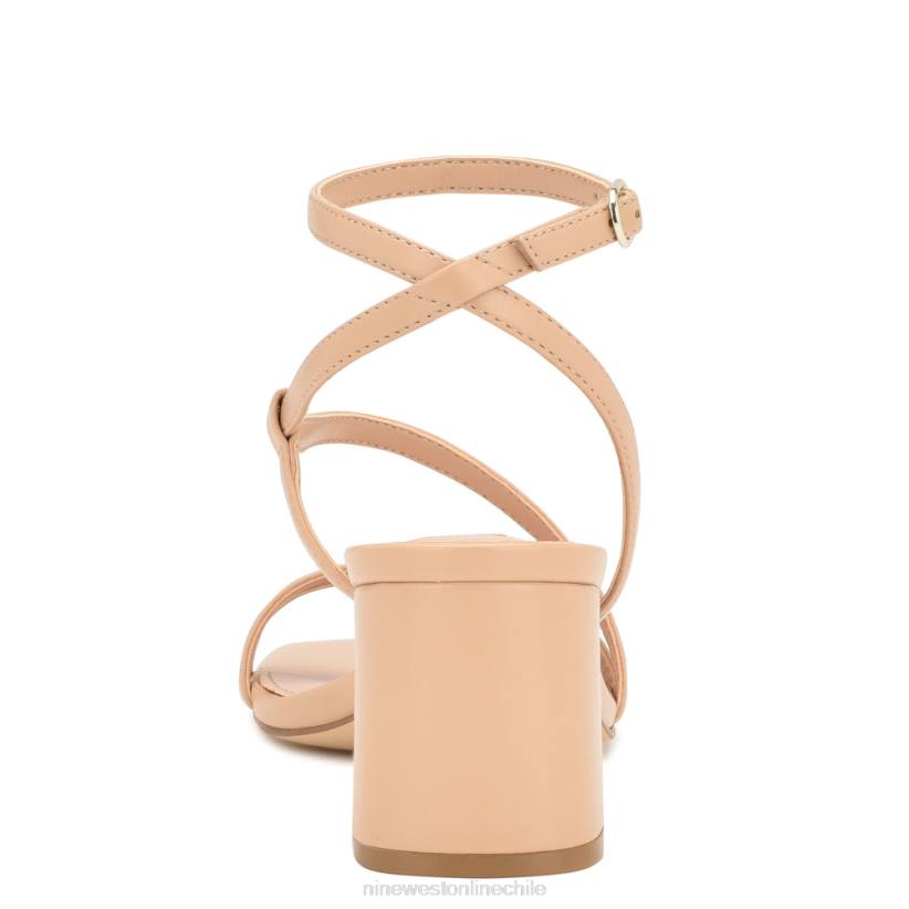 Nine West sandalias georga con tacón cuadrado 2Z2T190 rubor cálido Nine West cartera negra