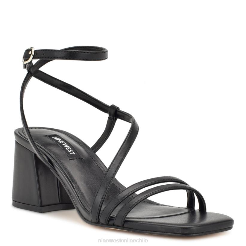 Nine West sandalias georga con tacón cuadrado 2Z2T193 negro Nine West zapatillas chile