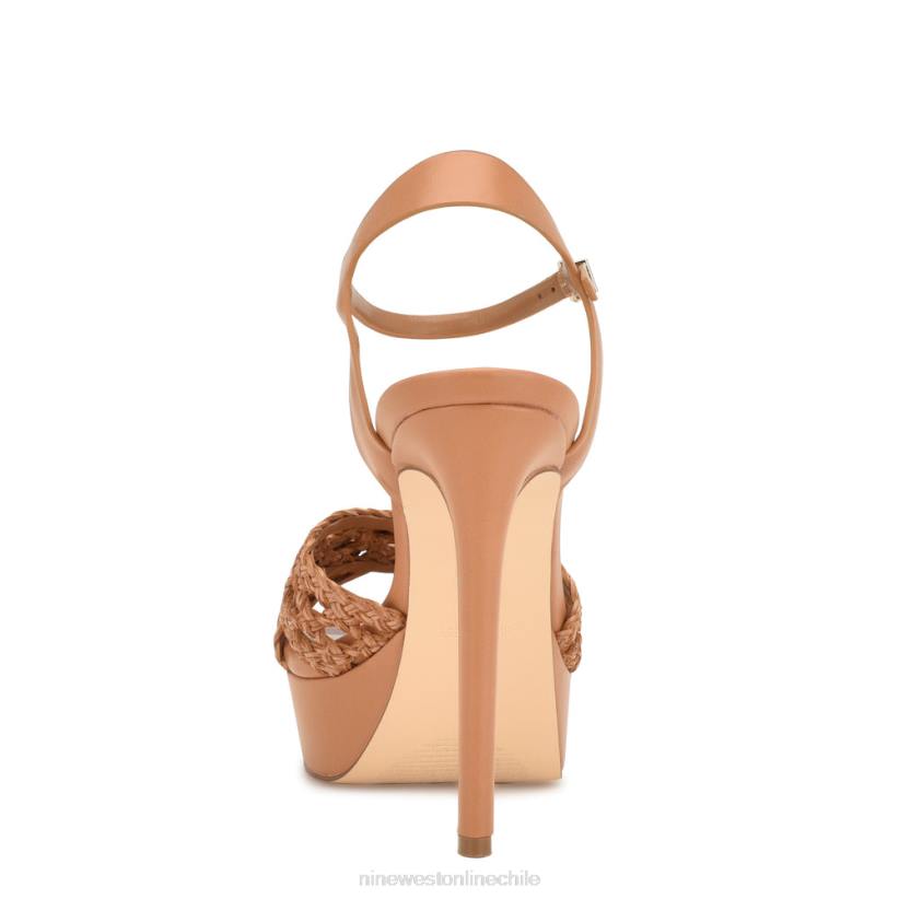 Nine West sandalias grecia plataforma 2Z2T154 medio natural Nine West cartera negra