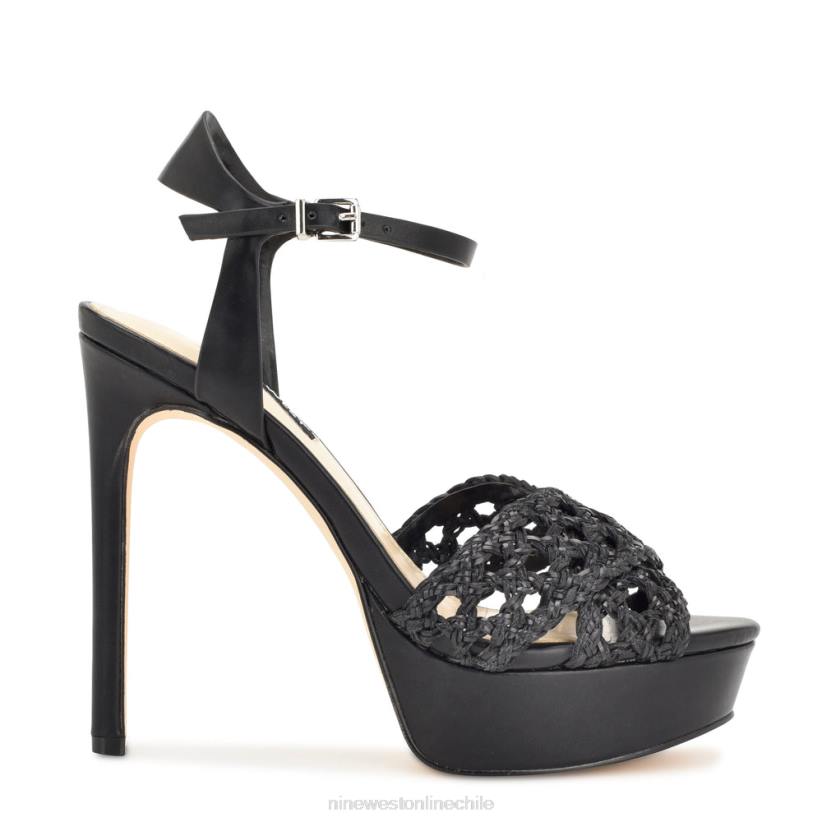 Nine West sandalias grecia plataforma 2Z2T155 negro Nine West shoes