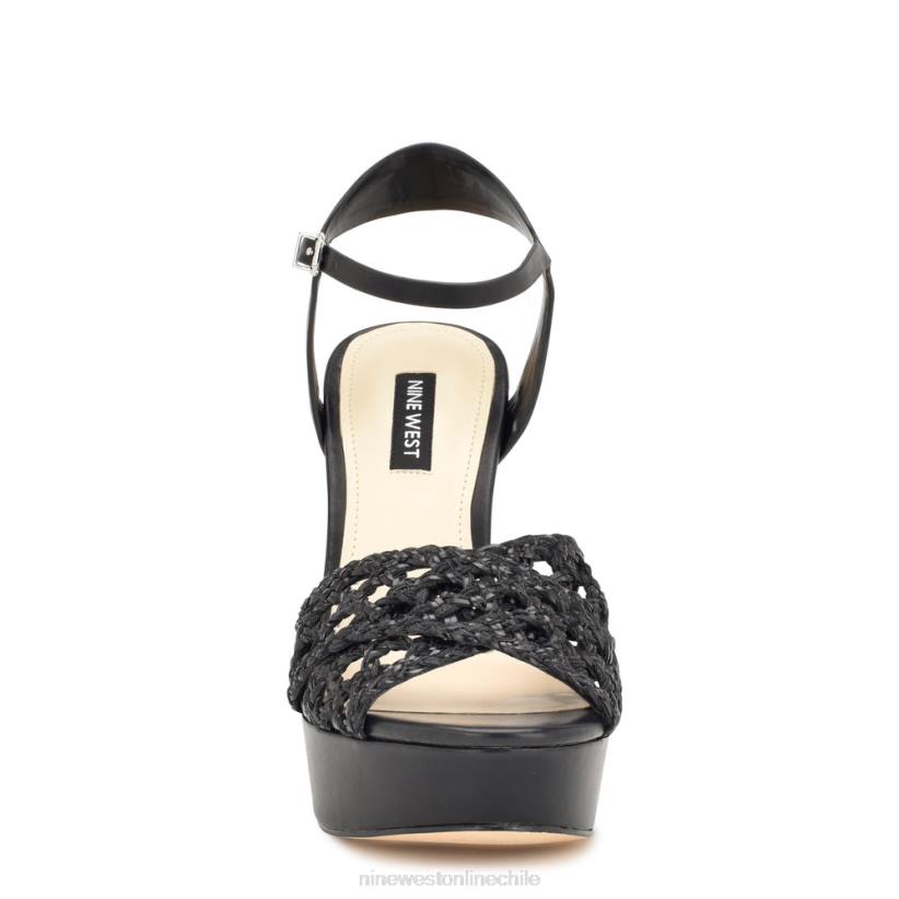 Nine West sandalias grecia plataforma 2Z2T155 negro Nine West shoes