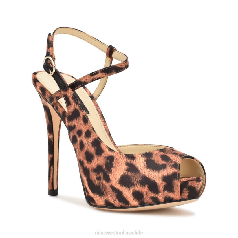 Nine West sandalias hanken con plataforma y tira en el tobillo 2Z2T448 leopardo Nine West cartera negra