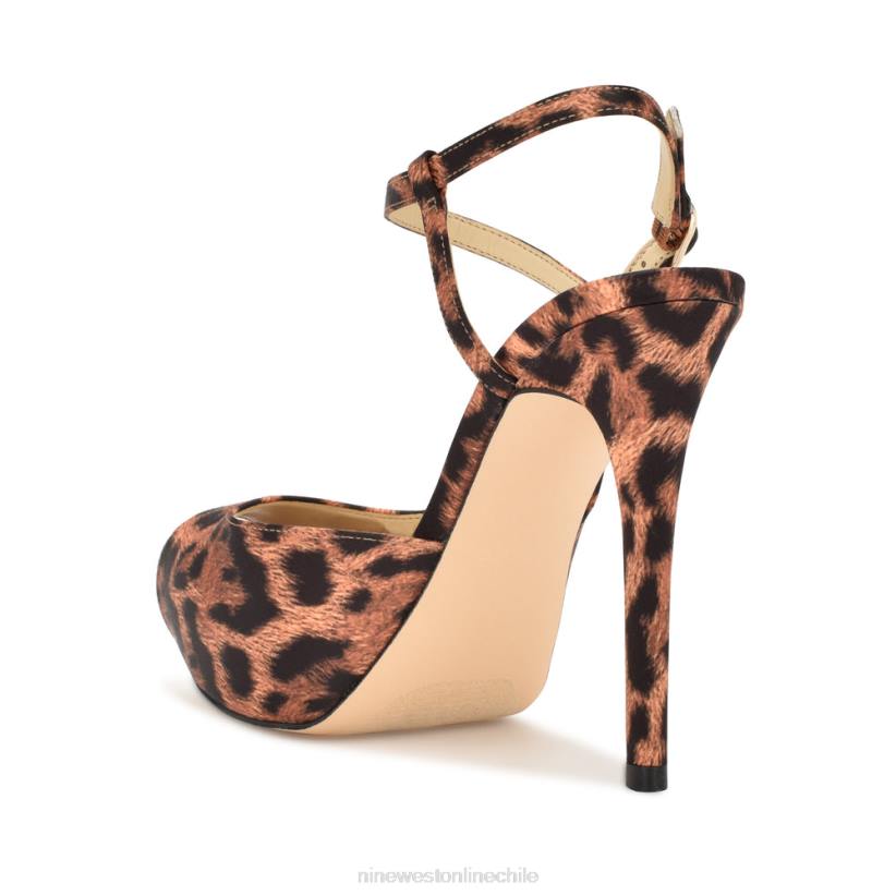 Nine West sandalias hanken con plataforma y tira en el tobillo 2Z2T448 leopardo Nine West cartera negra