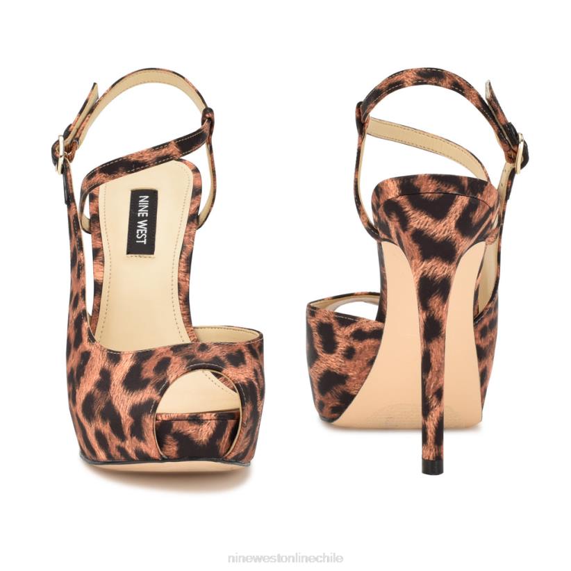 Nine West sandalias hanken con plataforma y tira en el tobillo 2Z2T448 leopardo Nine West cartera negra