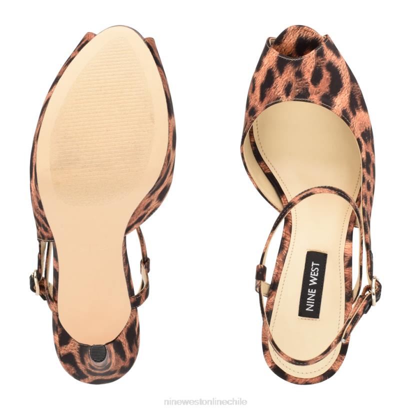 Nine West sandalias hanken con plataforma y tira en el tobillo 2Z2T448 leopardo Nine West cartera negra