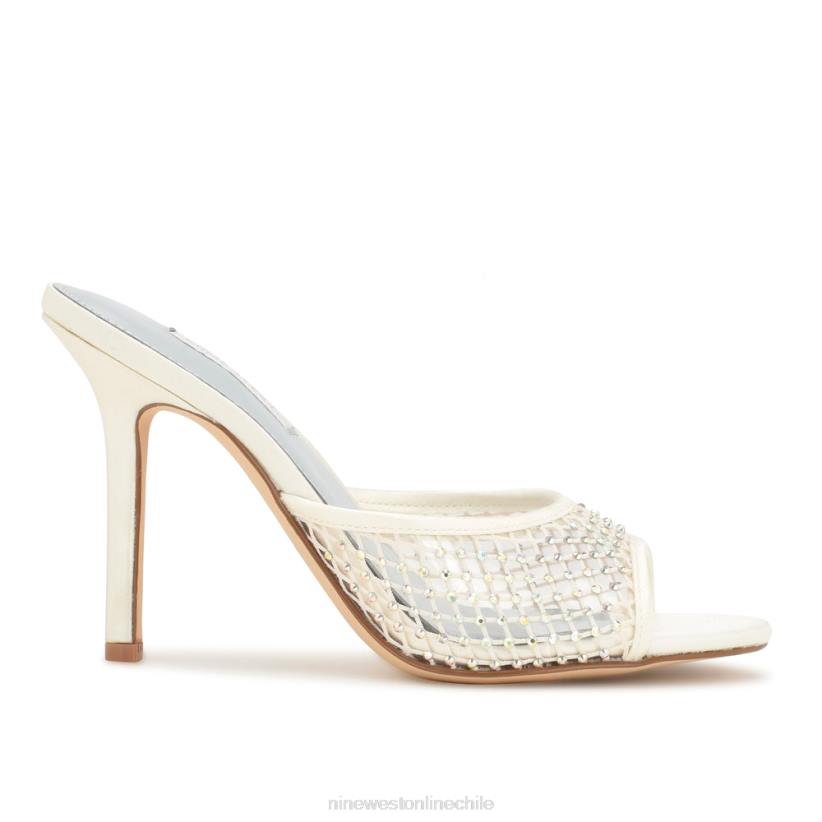 Nine West sandalias iriep de tacón 2Z2T1079 malla de marfil Nine West shoes