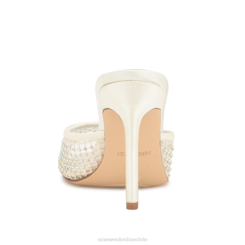 Nine West sandalias iriep de tacón 2Z2T1079 malla de marfil Nine West shoes