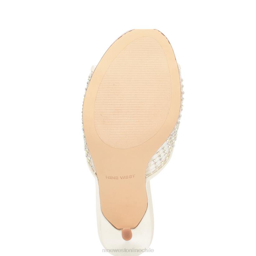 Nine West sandalias iriep de tacón 2Z2T1079 malla de marfil Nine West shoes