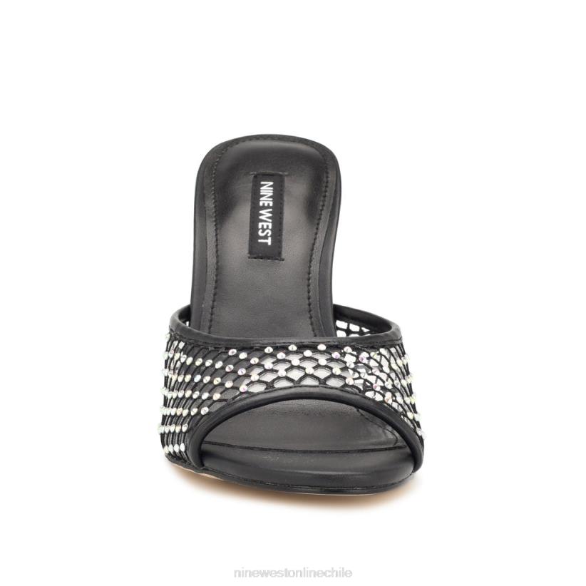 Nine West sandalias iriep de tacón 2Z2T1080 malla negra Nine West sandals