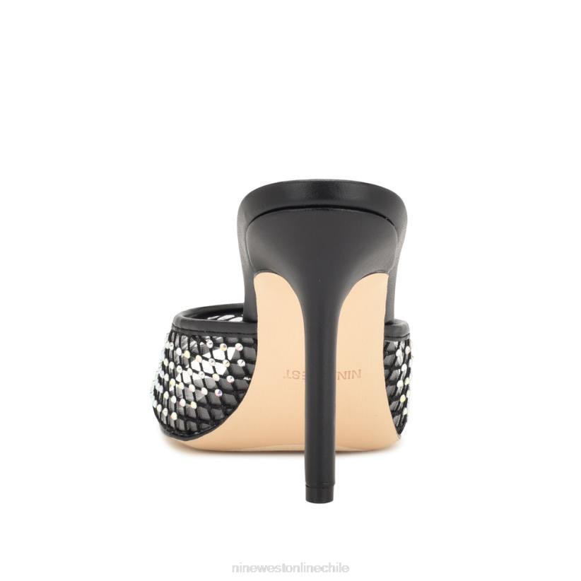 Nine West sandalias iriep de tacón 2Z2T1080 malla negra Nine West sandals