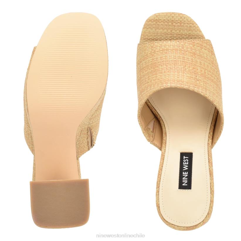 Nine West sandalias jilie con plataforma 2Z2T255 rafia natural Nine West chile outlet