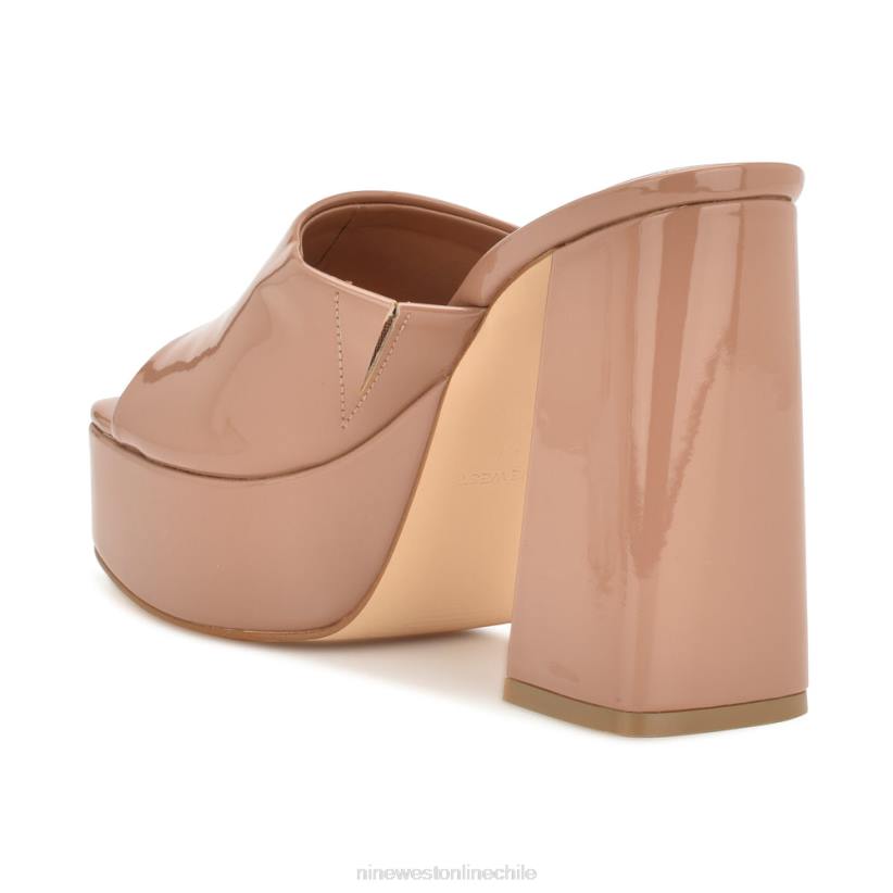 Nine West sandalias jilie con plataforma 2Z2T257 patente de arcilla Nine West shoes