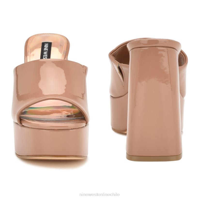 Nine West sandalias jilie con plataforma 2Z2T257 patente de arcilla Nine West shoes