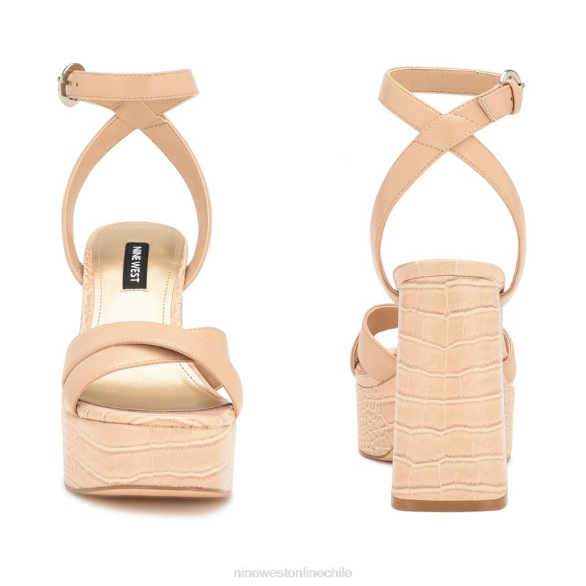 Nine West sandalias joya plataforma 2Z2T322 cocodrilo rubor cálido Nine West cartera negra