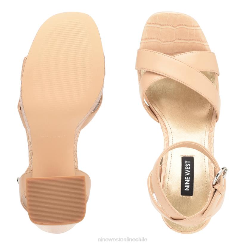 Nine West sandalias joya plataforma 2Z2T322 cocodrilo rubor cálido Nine West cartera negra