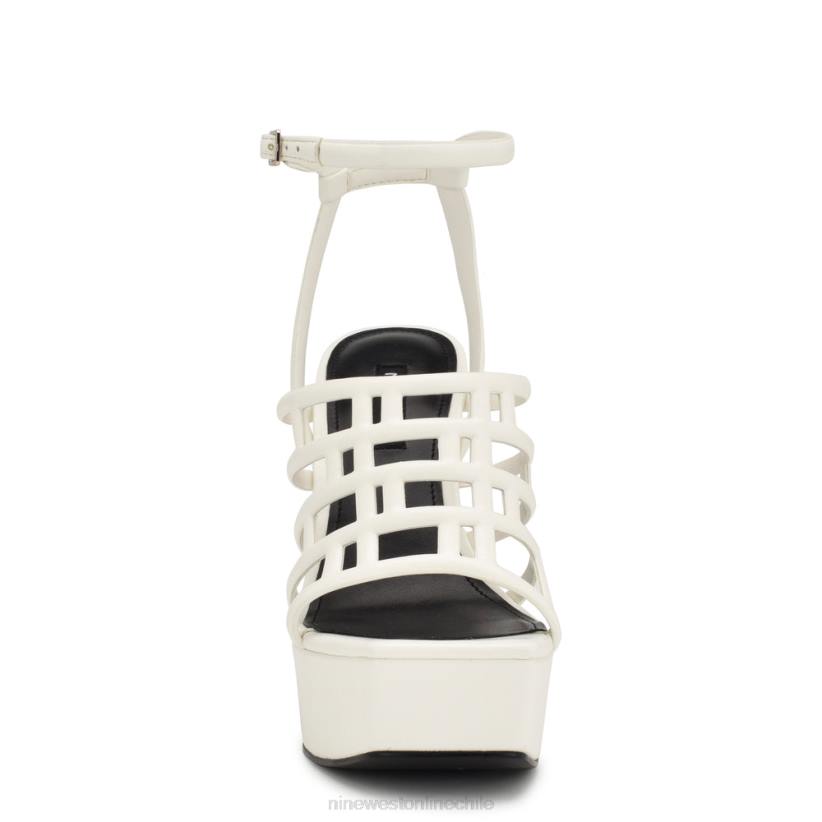 Nine West sandalias kelinda con plataforma y tira en el tobillo 2Z2T1746 blanco Nine West sandals