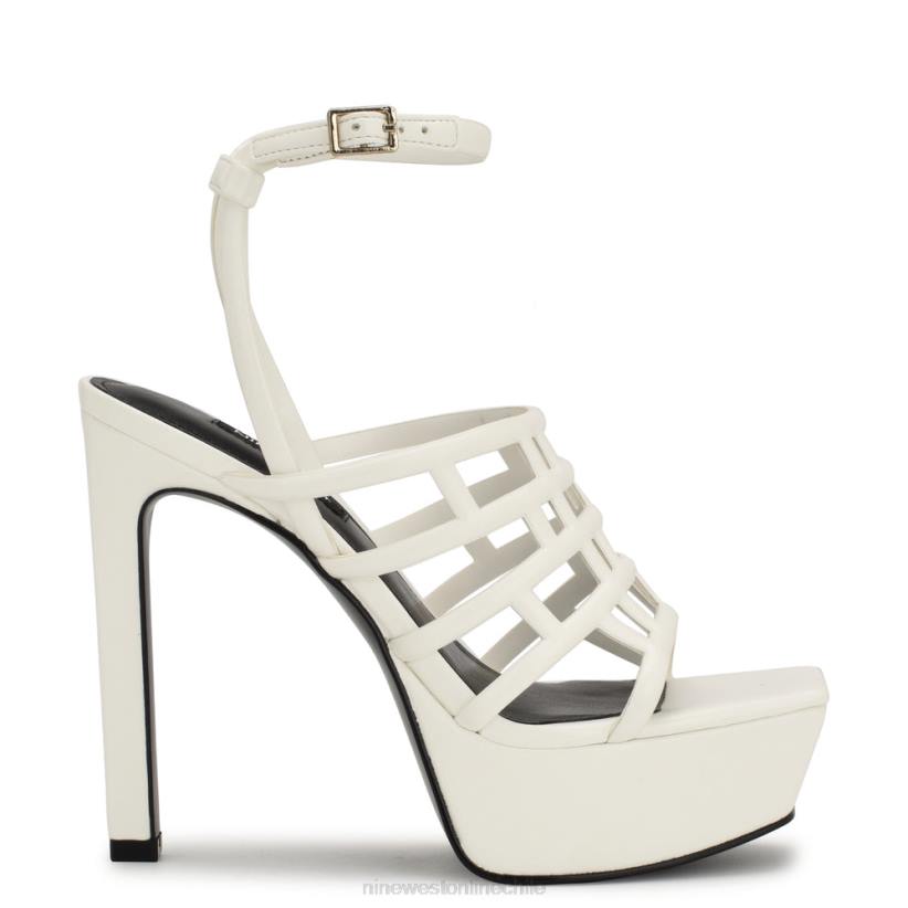 Nine West sandalias kelinda con plataforma y tira en el tobillo 2Z2T236 blanco Nine West chile carteras