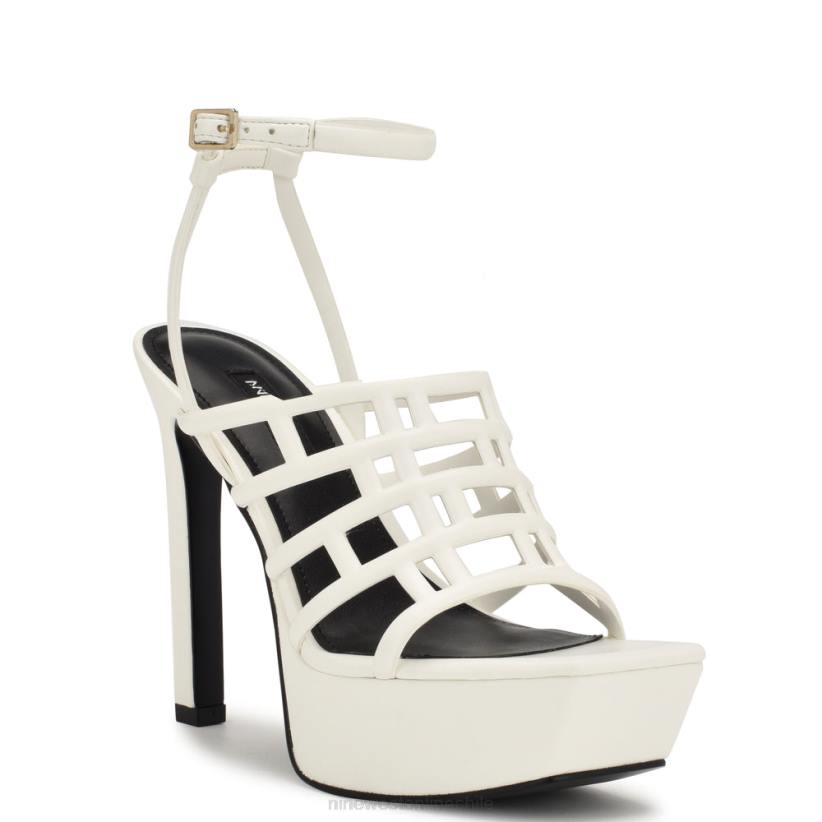 Nine West sandalias kelinda con plataforma y tira en el tobillo 2Z2T236 blanco Nine West chile carteras