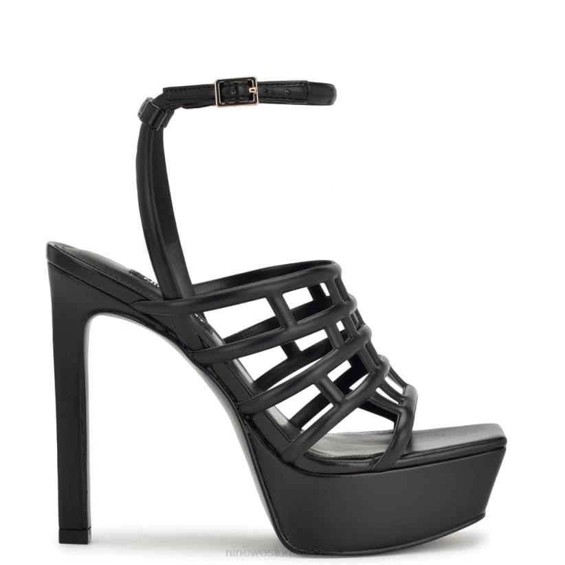 Nine West sandalias kelinda con plataforma y tira en el tobillo 2Z2T237 negro Nine West chile outlet