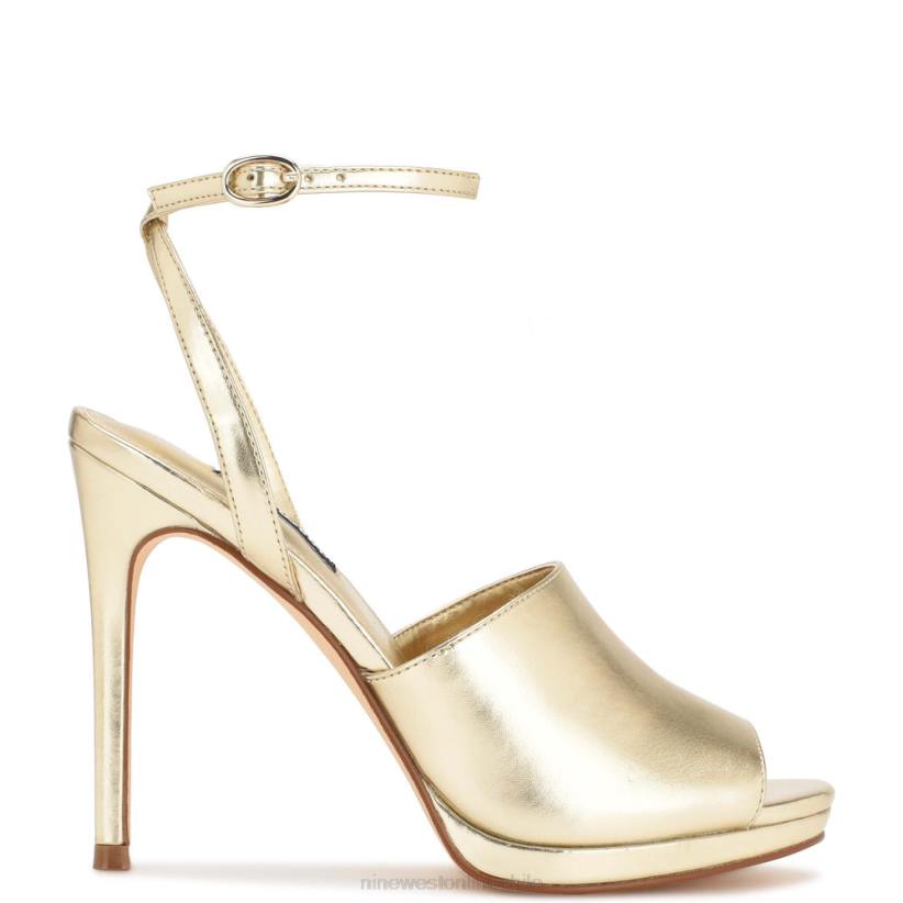 Nine West sandalias limbery con tira en el tobillo 2Z2T1777 platino Nine West zapatillas chile