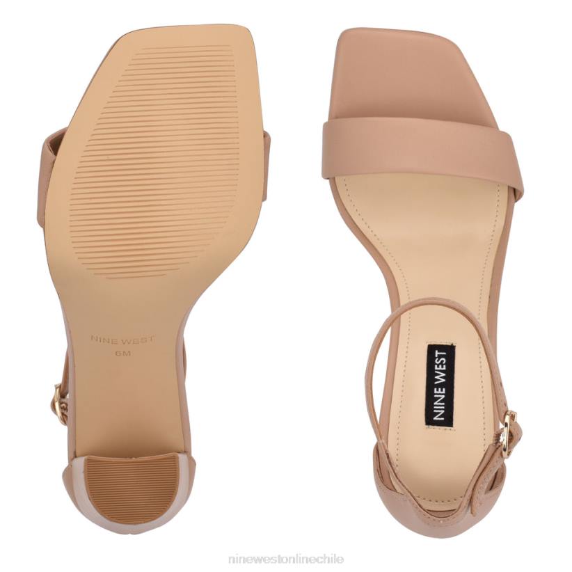 Nine West sandalias marrie con tira en el tobillo 2Z2T2241 cuero desnudo Nine West chile outlet