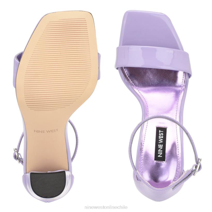 Nine West sandalias marrie con tira en el tobillo 2Z2T425 charol lila Nine West shoes