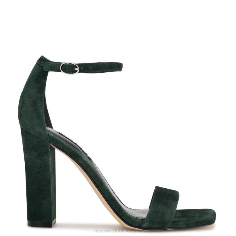 Nine West sandalias marrie con tira en el tobillo 2Z2T426 gamuza verde cazador Nine West sandals