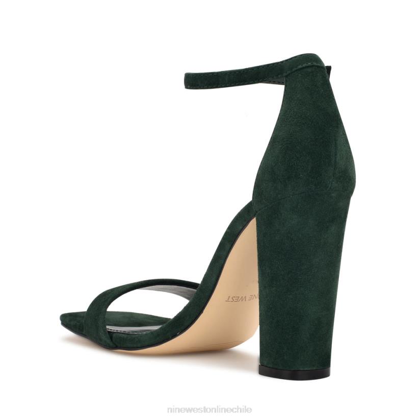Nine West sandalias marrie con tira en el tobillo 2Z2T426 gamuza verde cazador Nine West sandals