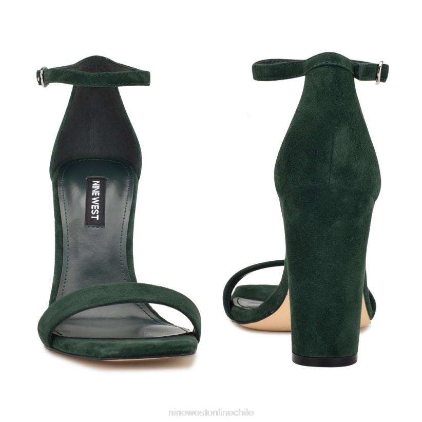 Nine West sandalias marrie con tira en el tobillo 2Z2T426 gamuza verde cazador Nine West sandals