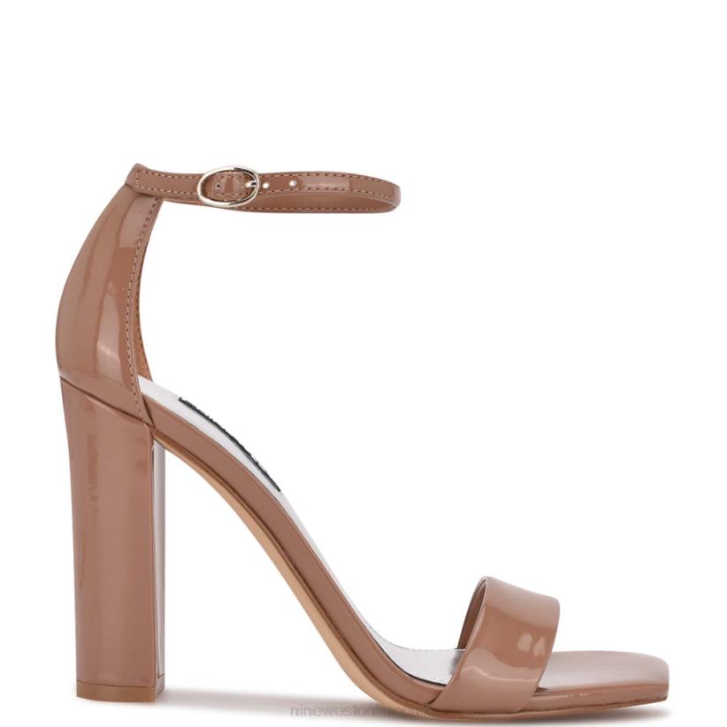 Nine West sandalias marrie con tira en el tobillo 2Z2T429 patente de arcilla Nine West chile outlet
