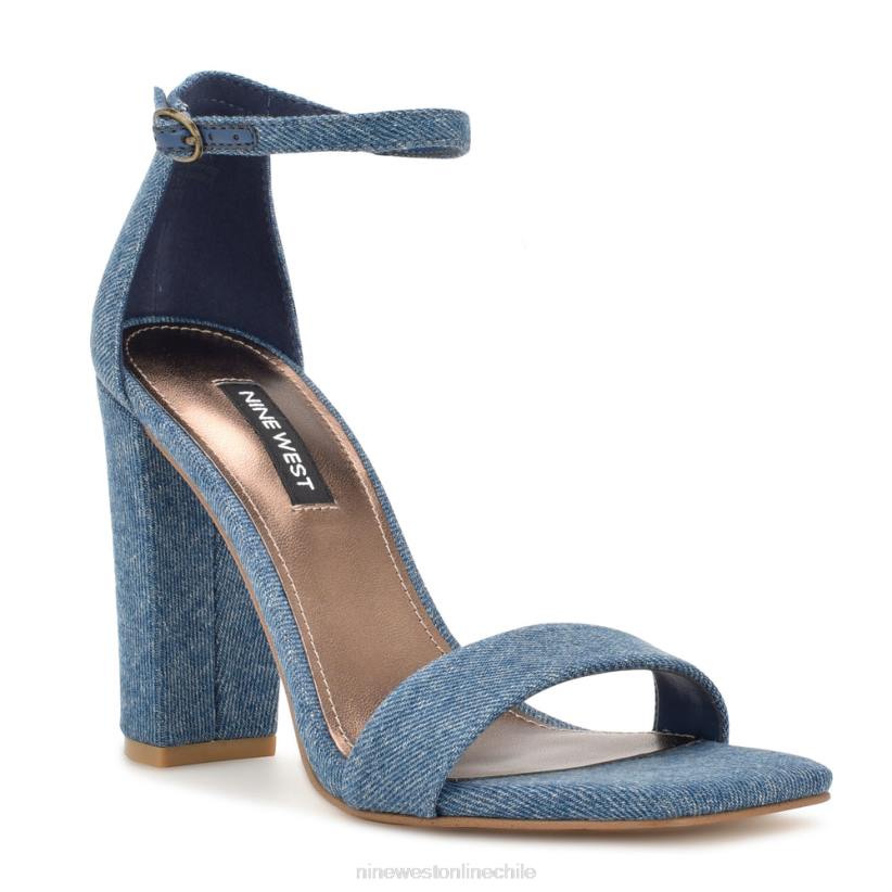 Nine West sandalias marrie con tira en el tobillo 2Z2T430 mezclilla azul Nine West cartera negra
