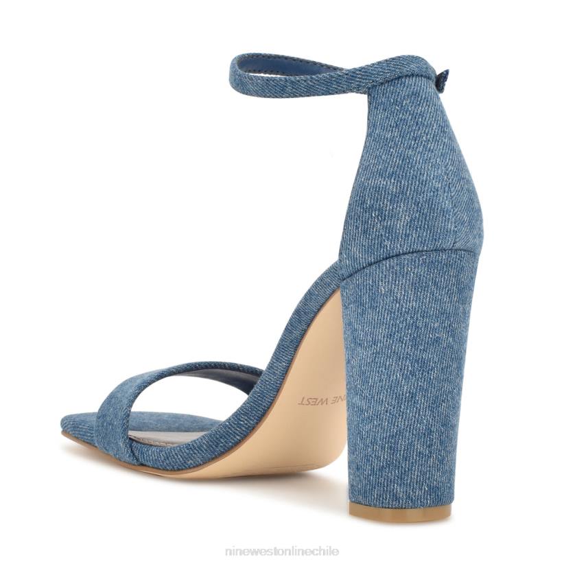 Nine West sandalias marrie con tira en el tobillo 2Z2T430 mezclilla azul Nine West cartera negra