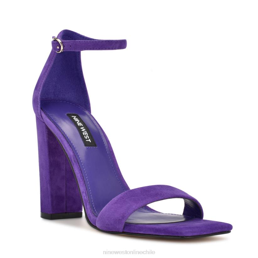 Nine West sandalias marrie con tira en el tobillo 2Z2T455 gamuza morada Nine West shoes