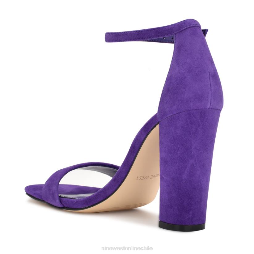 Nine West sandalias marrie con tira en el tobillo 2Z2T455 gamuza morada Nine West shoes