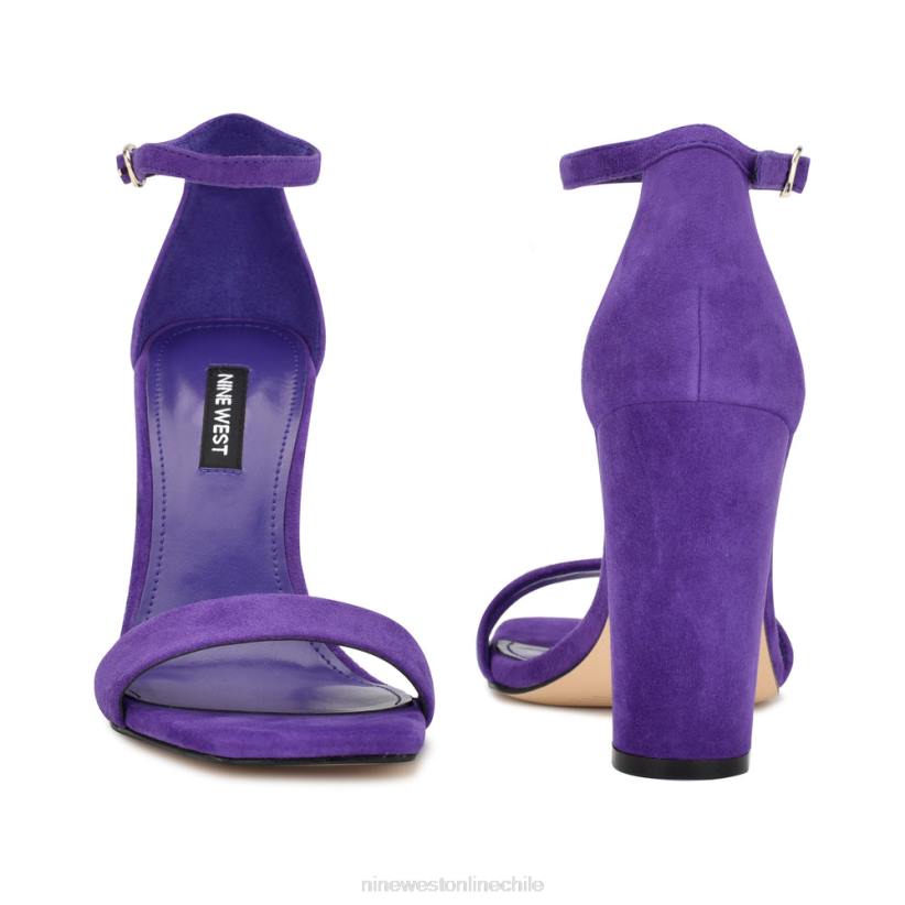 Nine West sandalias marrie con tira en el tobillo 2Z2T455 gamuza morada Nine West shoes