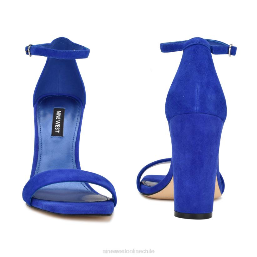 Nine West sandalias marrie con tira en el tobillo 2Z2T466 gamuza azul medio Nine West cartera negra