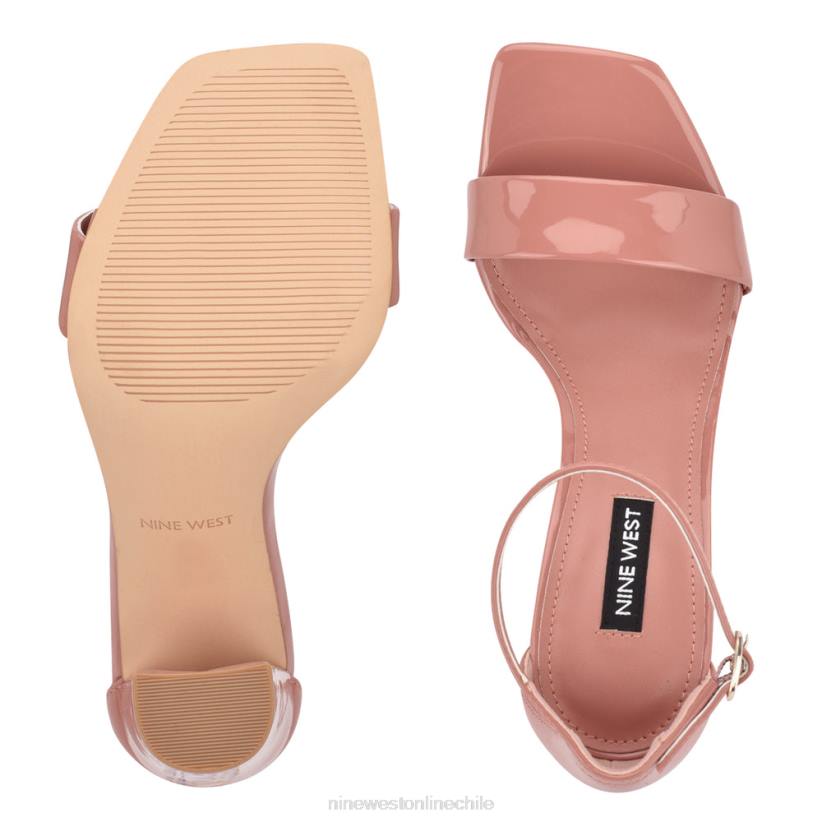 Nine West sandalias marrie con tira en el tobillo 2Z2T490 patente de rubor oscuro Nine West cartera negra