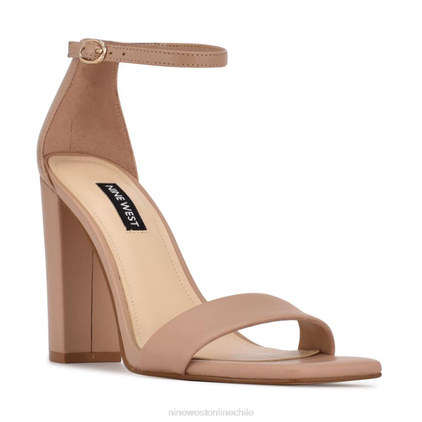 Nine West sandalias marrie con tira en el tobillo 2Z2T492 cuero desnudo Nine West sandals