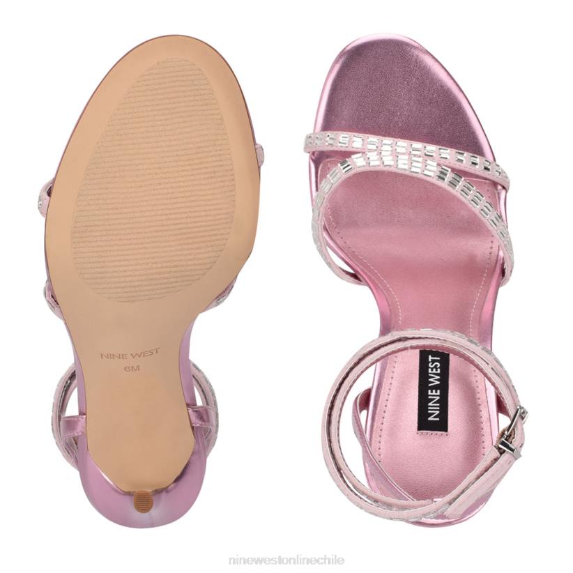 Nine West sandalias mona con tira en el tobillo 2Z2T555 gamuza rosa Nine West chile outlet